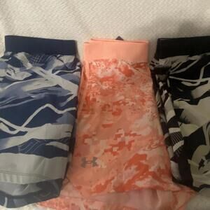 Men’s XL Under Armour Speedpocket shorts bundle (3 pairs) Black, Navy, and Peach